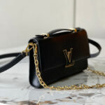 Louis Vuitton Wallet On Chain Capucines M12143 Black